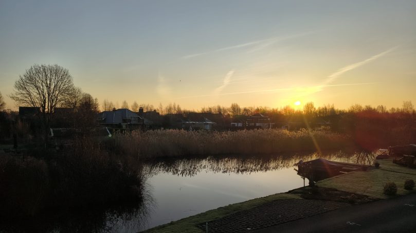 Zicht vanuit de Lodge Cetti's Lodge - Zuideinde 32 Nieuwkoop